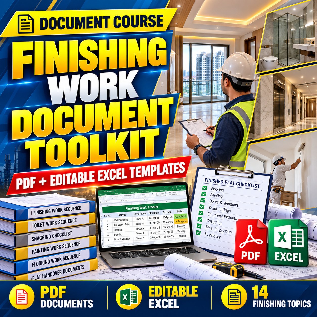 Finishing Work Documents for Building Construction
